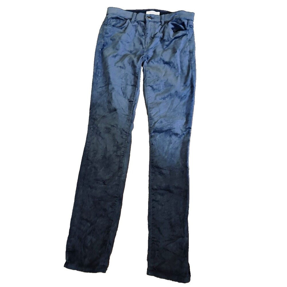LOFT Women's Blue Corduroy Skinny Slim Fit Pants 8 24W x 28L Pockets